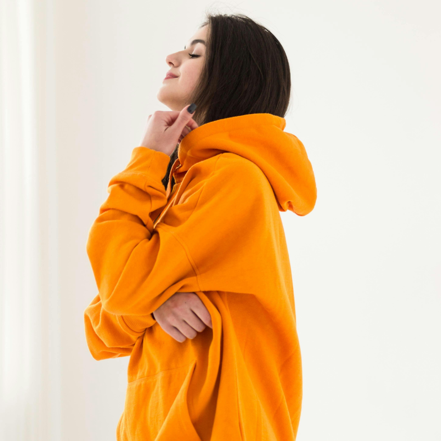 Orange Hoodie