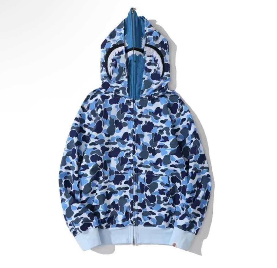Blue Camouflage Hoodie
