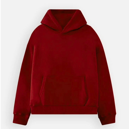 Red Hoodie and Sweatpants